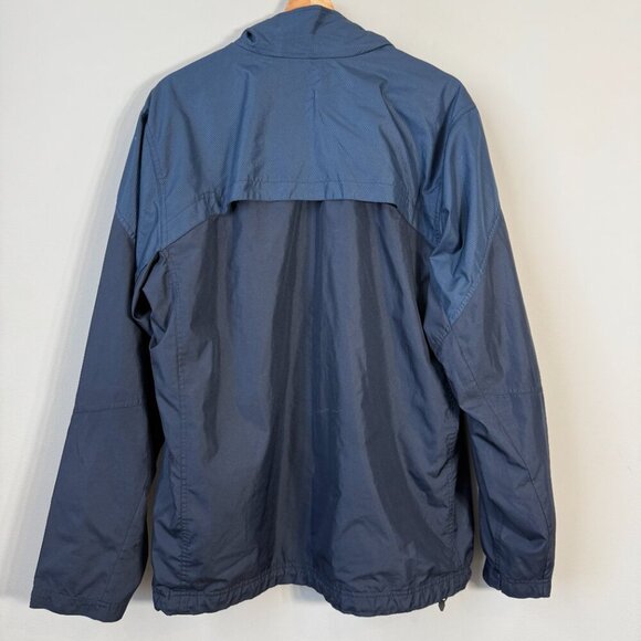 Nike Full Zip Windbreaker Track Jacket Mens Large Navy Orange Activewear Outdoor - Picture 10 of 15